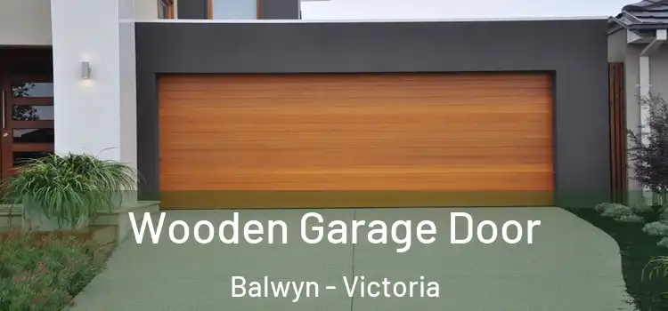 Wooden Garage Door Balwyn - Victoria