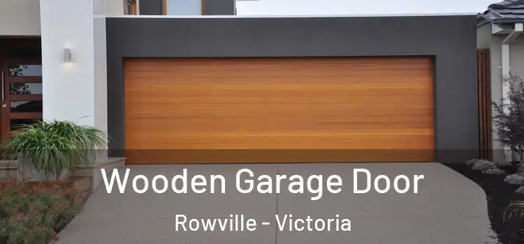 Wooden Garage Door Rowville - Victoria